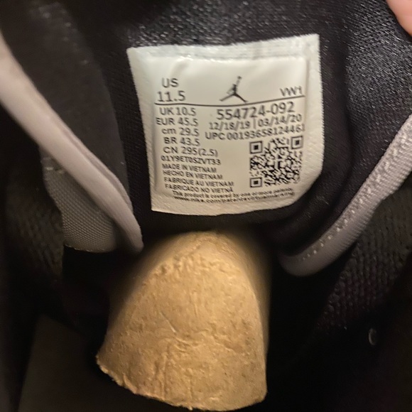 AJ1 Air Jordan 1 Mid Light Smoke Grey Sz 10 - Picture 8 of 8